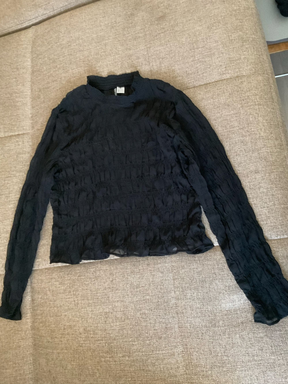 Divided Women's Black Textured Crop Top